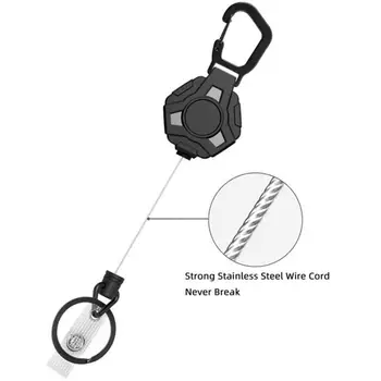  Брелок для ключей Прочный высокопрочный ABS Многофункциональный телескопический брелок для ключей Использование в альпинизме