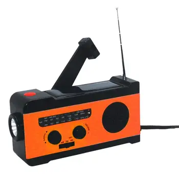  Радио Выживания Многофункциональный Ручной Блок Питания 2000 мАч Прочный Солнечный Радиоприемник Am/Fm/NOAA Инструменты Выживания Для Домашних Торнадо