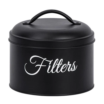  Держатель фильтра для кофе, корзина для хранения фильтра для кофе с крышкой, круглый контейнер для фильтра для кофе на стойке