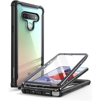  Чехол I-BLASON для LG Stylo 6 Case (выпуск 2020 года) Прочный прозрачный чехол-бампер Ares со встроенной защитной пленкой для экрана.