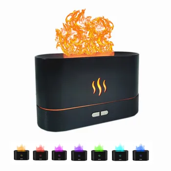  Ультразвуковые диффузоры эфирных масел, изменяющие цвет пламени, Ароматерапевтический диффузор, увлажнители воздуха, бесшумное автоматическое отключение для дома