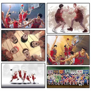  2023 Японский аниме Рисунок Первый Слэм Данк Плакаты Спорт Баскетбол Холст Картина Украшение Стены Искусство Каваи Декор комнаты
