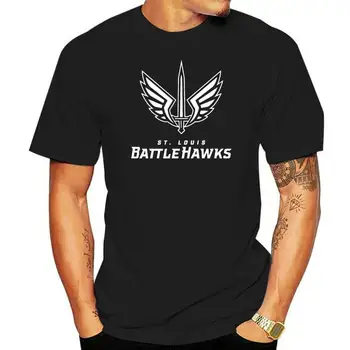  St. Louis Battlehawks Xfl Черная футболка с принтом M-Xxxl