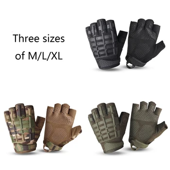  Военные MTB дорожные перчатки для верховой езды с защитой от пота, походные перчатки на полпальца
