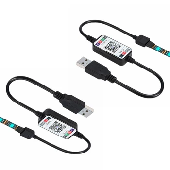  2X Беспроводной Bluetooth светодиодный диммер Пульт дистанционного управления DC5-24V Телефонное приложение для управления подключением RGB полосы света Таймер Переключатель