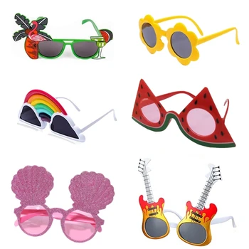  Пляжные солнцезащитные очки для вечеринок Flamingo Party Glasses Hawaii Party Glasses Пляжные очки Funny Glasses Фото Очки